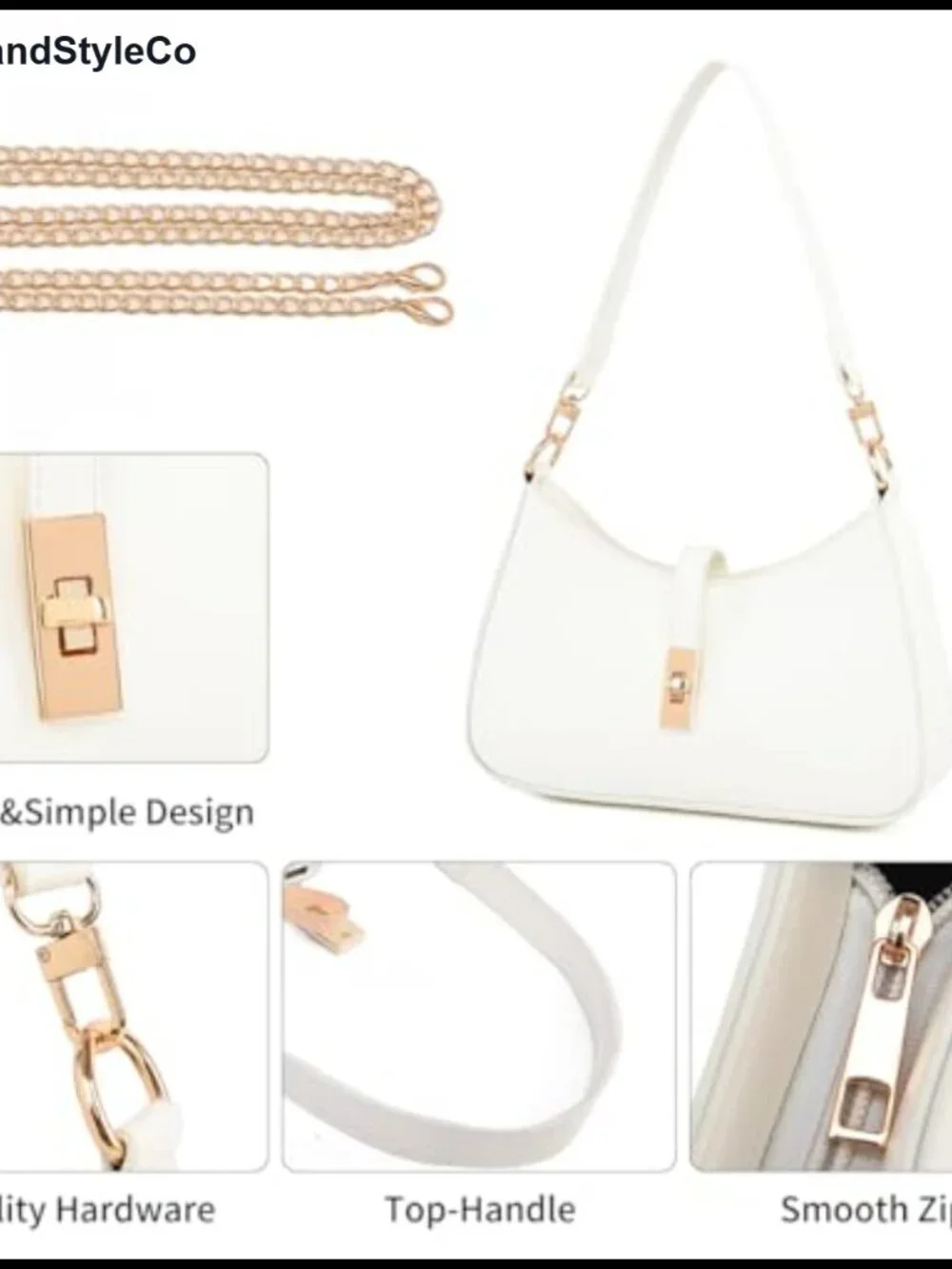 Women's Convertible Hobo Crossbody Bag Faux Leather 2 Straps Twist Lock